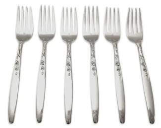 Lunt Summer Song Sterling Silver Salad Forks 2 227g