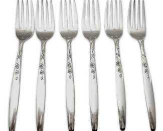 Lunt Summer Song Sterling Silver Salad Forks 2 222g