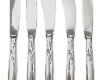 Lunt Summer Song Sterling Silver Handle Butter Knives  Spreaders 216g