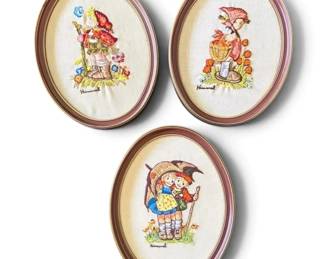 Vintage 1970s Hummel Crewel Embroidery Set