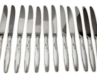 Lunt Summer Song Sterling Silver Handled Knives 847g