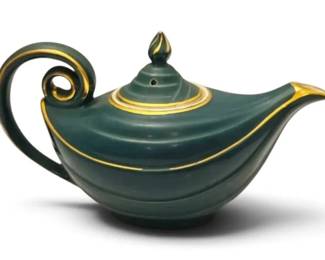 Hall China Dark Teal Green Aladdin Genie Lamp Teapot