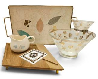 Atomic MCM Kitchen  Vernon Ware, Georges Briard, Serving Tray  More