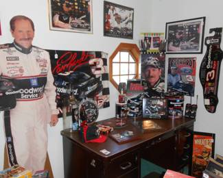 Dale Earnhardt Corner memorabilia in NASCAR Room