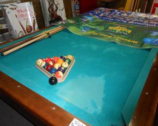 Slate Pool Table, Advertising Banners