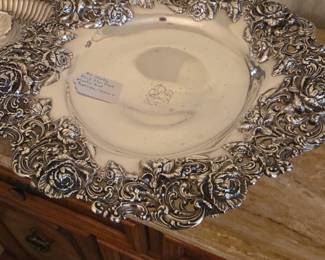 Black Star & Frost Sterling Silver Center Bowl. Very heavy. Circa 1880.