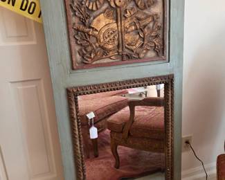 Trumeau (mirror) in a French style.