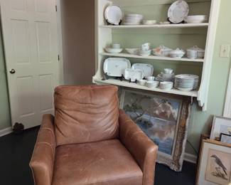 Leather Club chair.