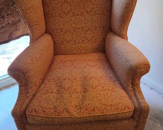 Winged Back Chair with down cushion