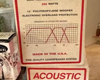 Vintage new in box speakers