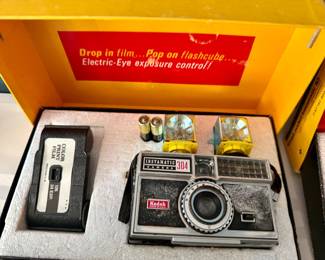 Vintage Kodak Instamatic camera in box