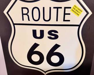 Route 66 metal sign