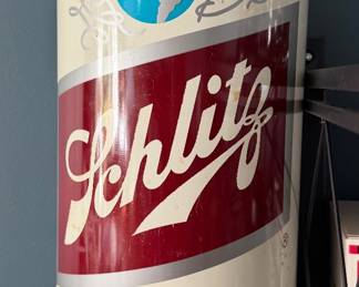 Schlitz trash can