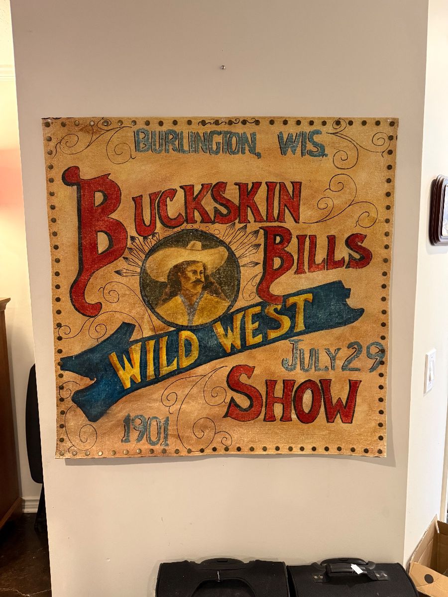Buckskin Bill’s Wild West Show Banner