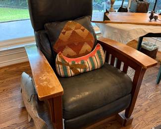 Harrison Leather Pushback Recliner