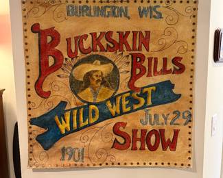Buckskin Bill’s Wild West Show Banner