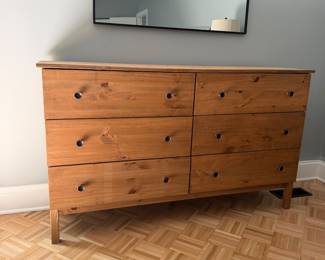 F37 - $100. IKEA 6 drawer dresser. Measures 61" x 15.5" x 36" tall. All drawers slide as they should. Overall very good, gently used condition. 