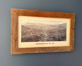 F14 - $35. Middlebury, VT 1886. Reproduction Map. Measures 33" x 20.5". 