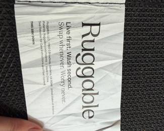 F39 - $350. 9' x 12' Ruggable with Pad underneath included. Very good condition!