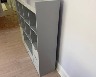 F22 - $100. Organizer with removable rolling drawers. Excellent Condition. Measures 48" x 12" x 46.5" tall. Sturdy. Has been used in a kids room for toys/storage. 