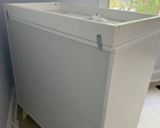 F25 - $75. Baby Letto Scoot Changing Table. In excellent condition! Measures 33" x 19.5" x 38" tall. 3 drawers all slide perfectly. 