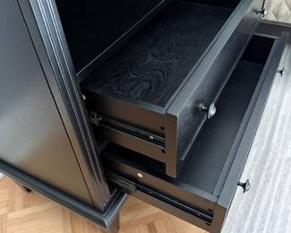 F35 - $150. PAIR of nightstands with charging station built in. All drawers slide as they should. Measures 28" x  15" x 27.5". Excellent Condition.  