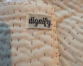 F92 - $50. Dignify Kantha Throw Blanket. 