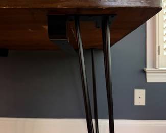 F98 - $60. Dining Table or Desk! Legs have been changed but we have the original base if you'd also like that!