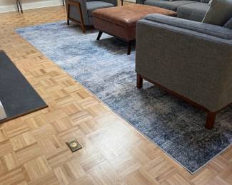 F11 - $100. Washable "Indoor Rug" with pad included. Measures approximately 10' x 14'. 