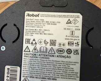 F88 - $65. Roomba iRobot Vacuum Model RVD-Y1. Base Model 17070. 