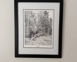 F5 - $15. "Moose Run" by Todd Fredericksen signed & numbered #282/500. 