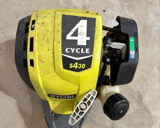 F57 - $180. Ryobi 4 Cycle S430 Expand-It 3 Pc Set. Hedge trimmer, edger, string trimmer. 