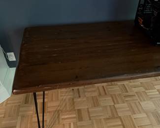 F98 - $60. Dining Table or Desk! Legs have been changed but we have the original base if you'd also like that!