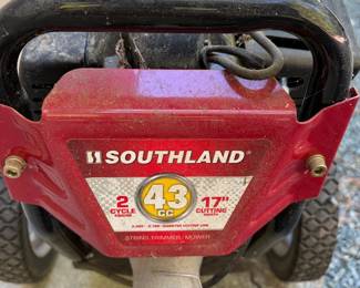 F43 - $70. Southland Wheeled String Trimmer / Mower. Did not start for us. 