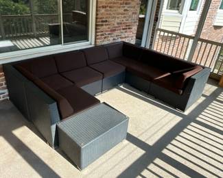 Wicker Porch Sectional