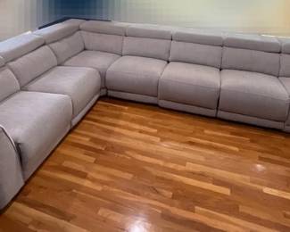 Grey Entertainment Sofa