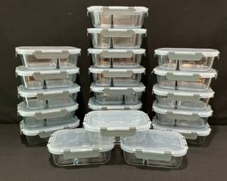 Glass Storage With Lids