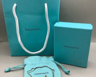 Tiffany Co. Monogrammed E Necklace