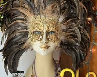 Hand Made Mardi Gras Mask from Italy