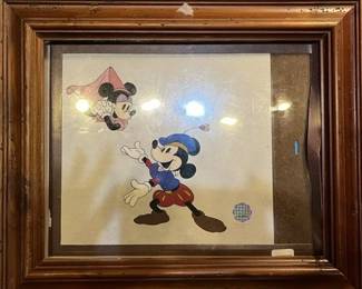 Disney Etching on Glass Signed and Numbered