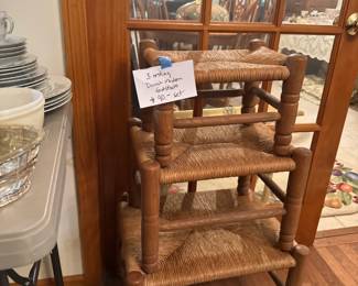 Danish modern stacking stools