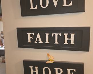Love. Faith. Hope