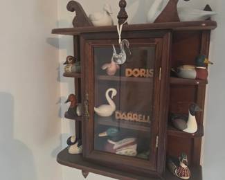 Figurines and display case