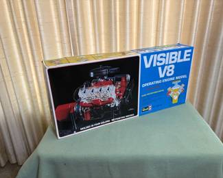 Vintage Revell Visible V8 Operating Engine Model Kit  New In Original Packaging