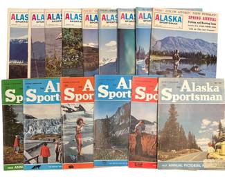 1950s 1960s Alaskan Sportsman Magazines