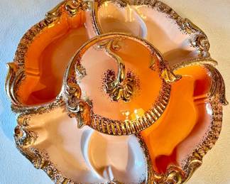 Stunning Maurice Ceramics TwoTone Party Serving Pieces