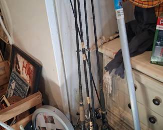 fishing rods and tackle!