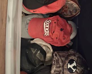 SO many baseball caps! Some BRAND NEW!