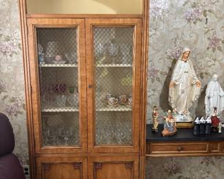2 mcm curio cabinets sold as a set or separately 