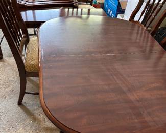 Mahogany oval dining room